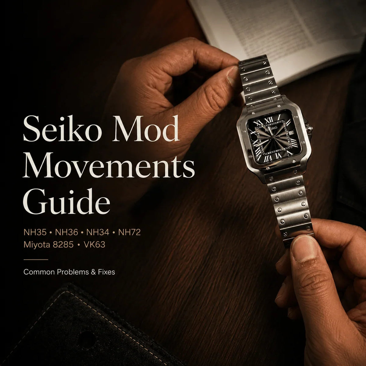 The Complete Guide to Seiko Mod Watch Movements: NH35, NH36, NH34, NH72, Miyota 8285, and VK63 — Including Common Problems and Fixes