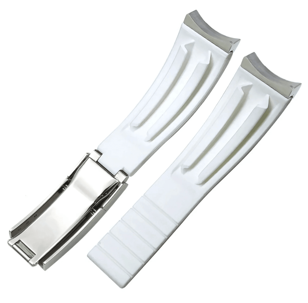 Premium White Silicone Strap - WATCHES BY MODDY
