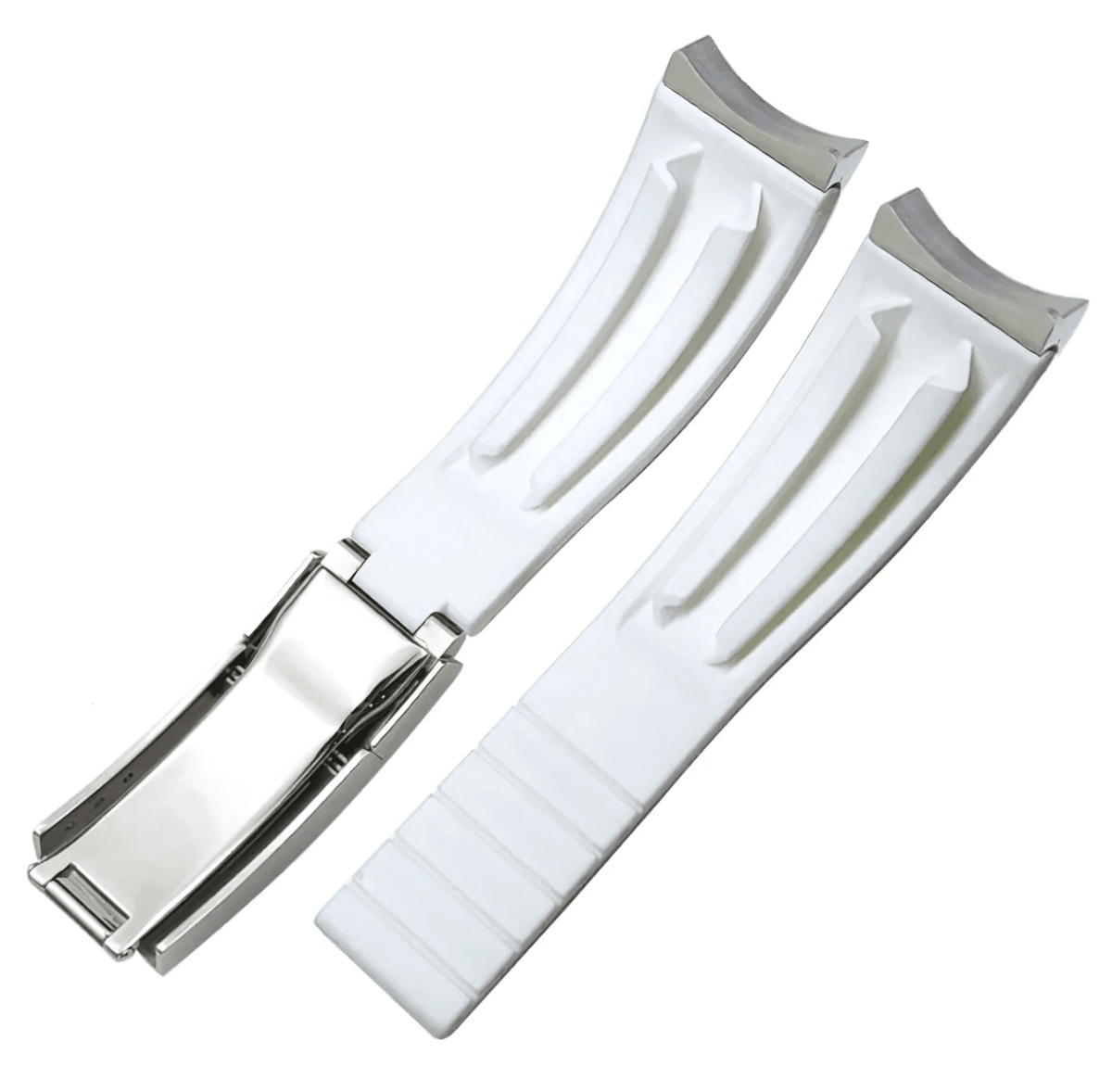 Premium White Silicone Strap - WATCHES BY MODDY