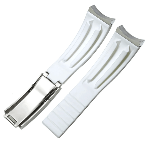 Premium White Silicone Strap - WATCHES BY MODDY