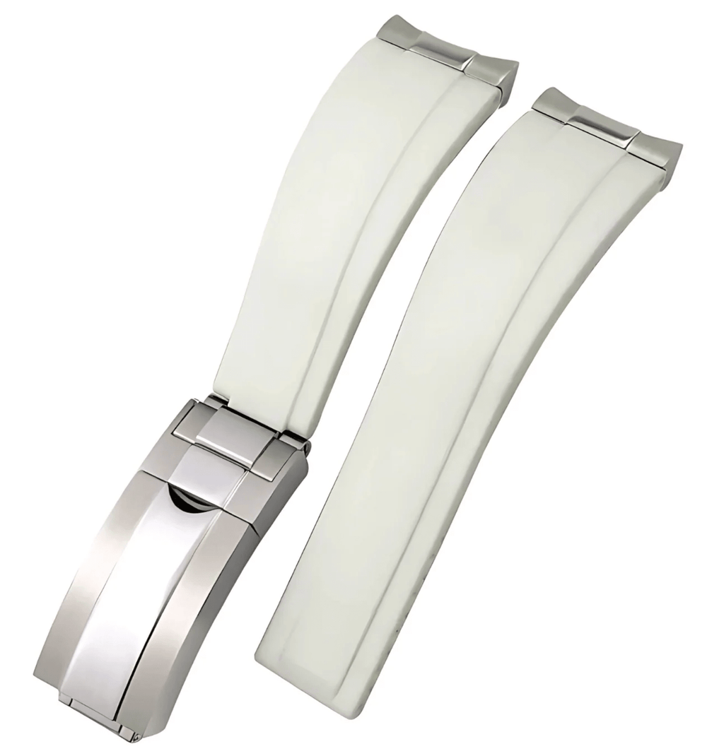 Premium White Silicone Strap - WATCHES BY MODDY