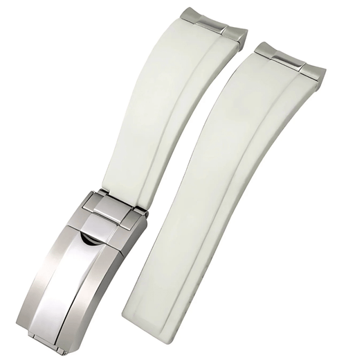 Premium White Silicone Strap - WATCHES BY MODDY