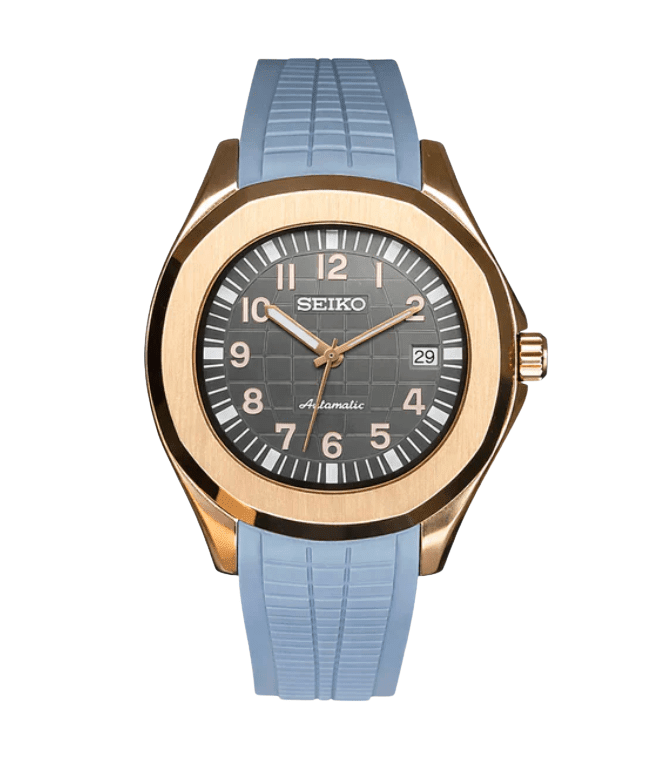 Seiko Mod Aquanaut RG Baby Blue - WATCHES BY MODDY