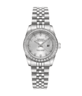 Seiko Mod Datejust Lady Gem Silver - WATCHES BY MODDY
