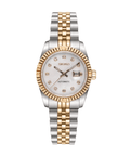 Seiko Mod Datejust Lady Twotone Gem White - WATCHES BY MODDY