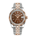 Seiko Mod Datejust Twotone Chocolate - WATCHES BY MODDY
