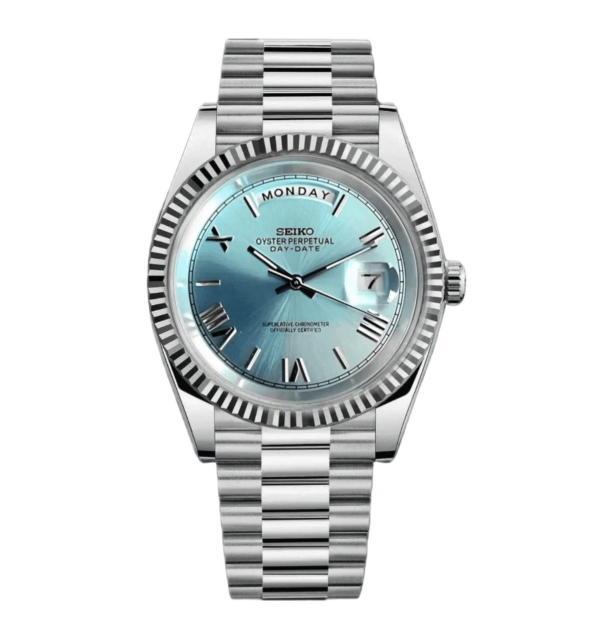Seiko Mod Day-Date Roman Tiffany - WATCHES BY MODDY
