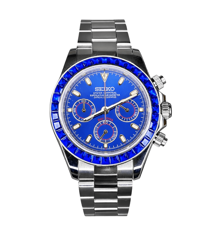 Seiko Mod Daytona Blue Diamond - WATCHES BY MODDY