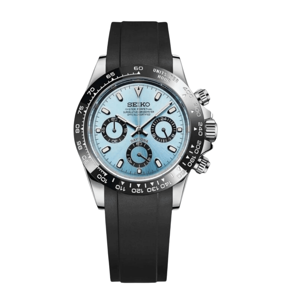 Seiko Mod Daytona Ice Blue Ceramic - WATCHES BY MODDY