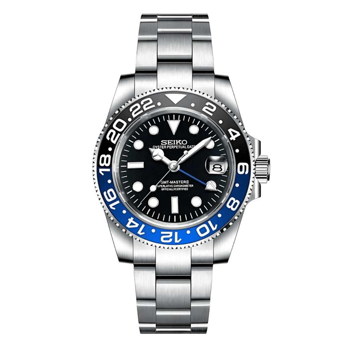Seiko Mod GMT Batman - WATCHES BY MODDY