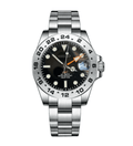 Seiko Mod GMT Explorer II Black - WATCHES BY MODDY