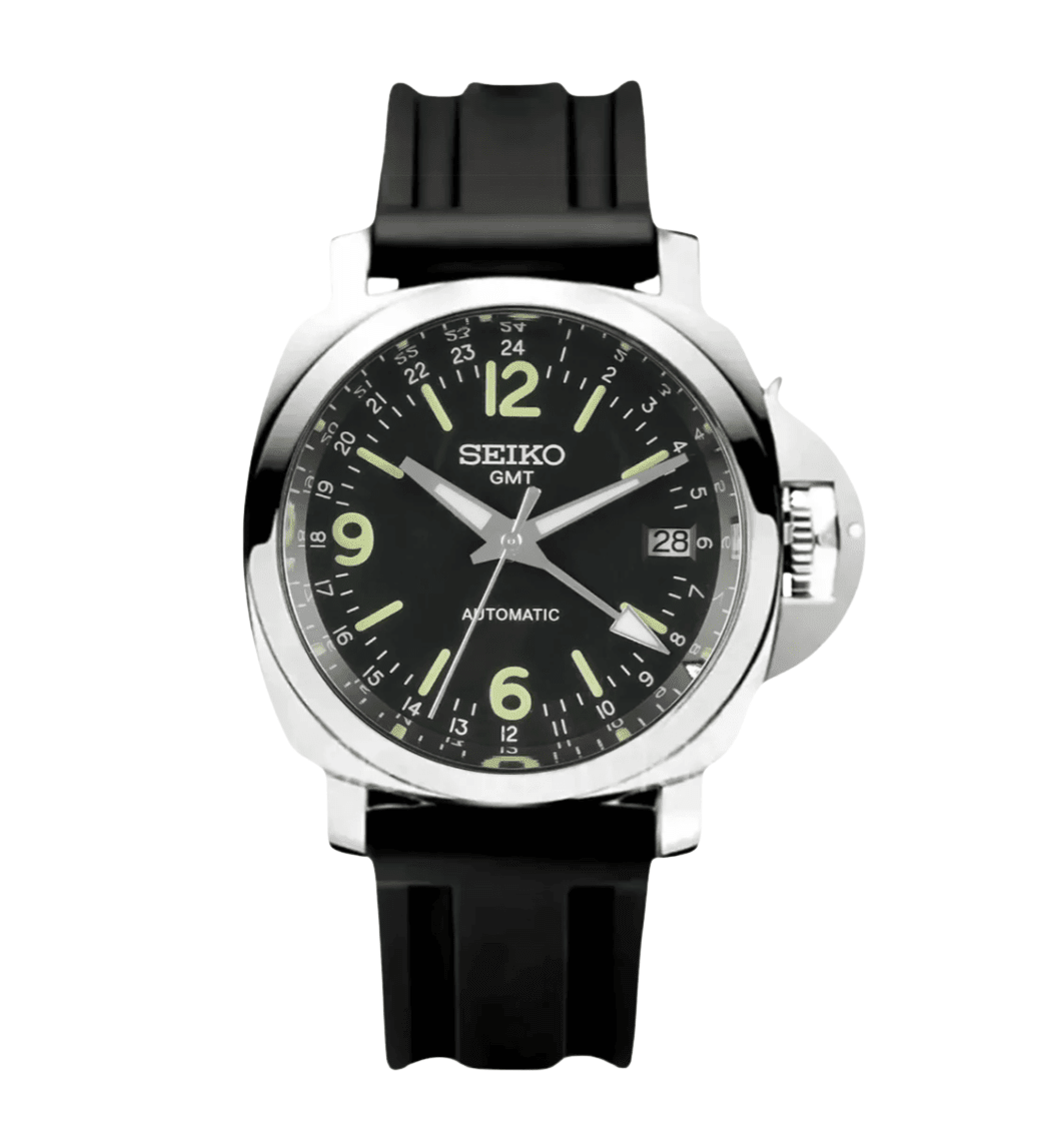 Seiko Mod Paneiko GMT Black - WATCHES BY MODDY