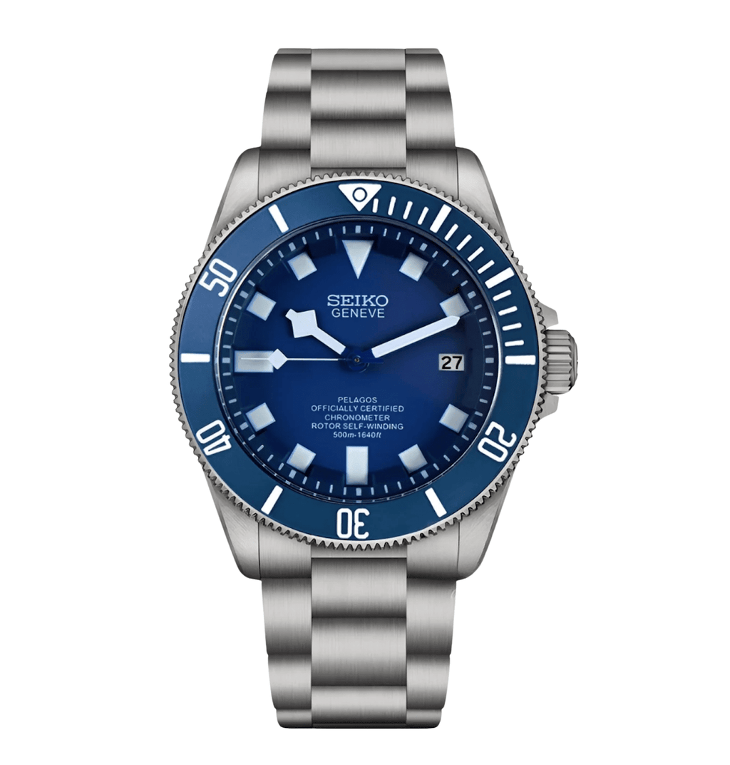 Seiko Mod Pelagos Blue - WATCHES BY MODDY