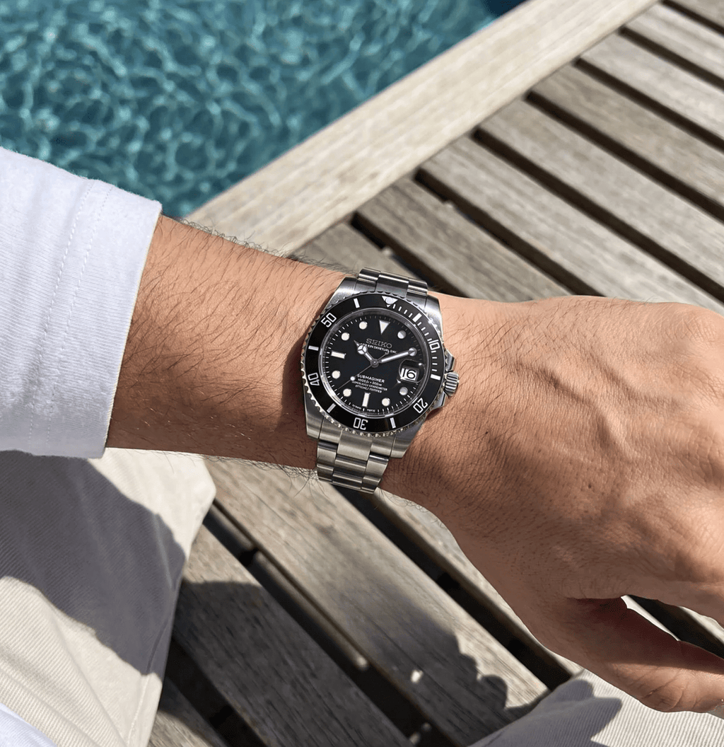 Seiko Mod Submariner Black - WATCHES BY MODDY