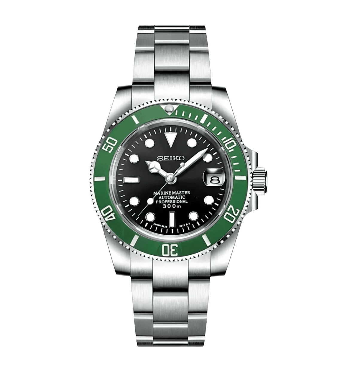 Seiko Mod Submariner Kermit - WATCHES BY MODDY